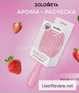 Comentarios sobre cepillo para soltar en seco y mojado con aroma de fresa Solomeya