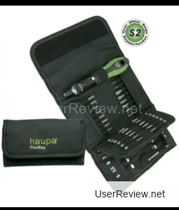Haupa FlexBag Reversible Screwdriver Set with 51-Piece Bit Kit