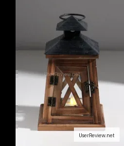 Sima-Land Wooden Candle Lantern 'Trapezoid'