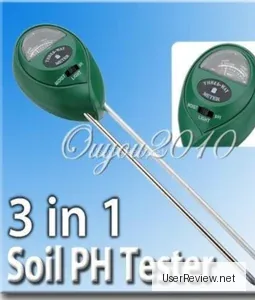 Toprak PH, Nem ve Aydınlatma Testeri 3 İn 1