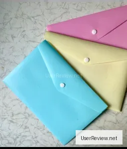 A5 Pastel Assorted Button Folders, 3-Pack by Bureaucrat