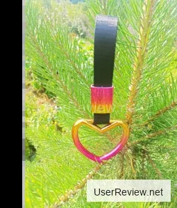 JDM Tsukuba Heart-Shaped Keychain Suspension