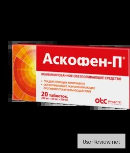 Pain Relief Medication Ascofen-P by Otisifarm
